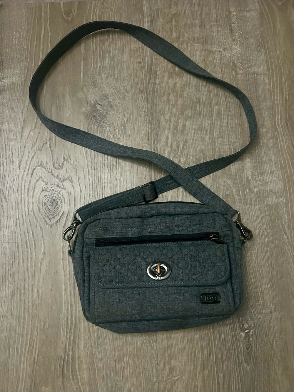 Lug Switch Convertible Crossbody Gray Bag Purse
